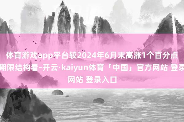 体育游戏app平台较2024年6月末高涨1个百分点；从期限结构看-开云·kaiyun体育「中国」官方网站 登录入口