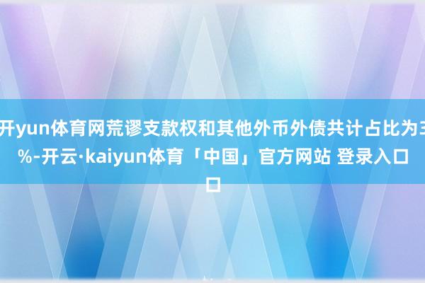 开yun体育网荒谬支款权和其他外币外债共计占比为3%-开云·kaiyun体育「中国」官方网站 登录入口